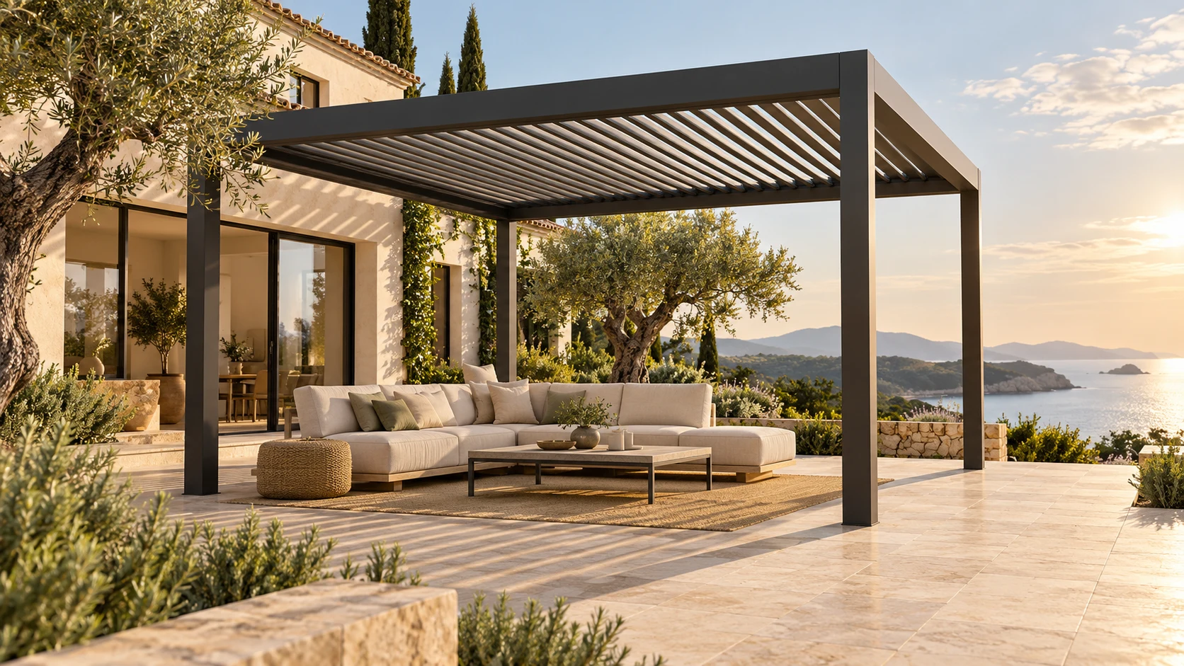 Ambientazione d’ispirazione per una pergola